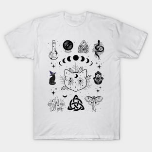 Curious Kitty - Witchy AF Tshirt T-Shirt